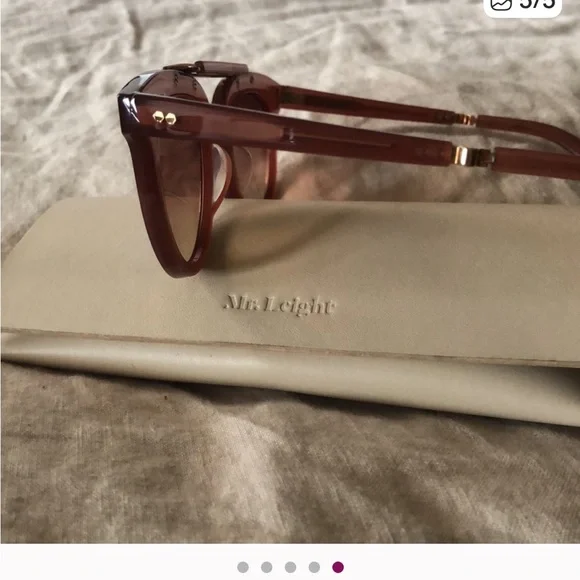 Mr. Leight Laurel Sunglasses in Rosewood. - Picture 5 of 5